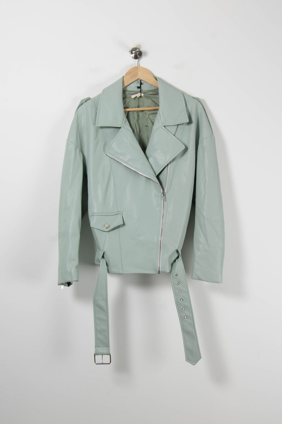 Veste Motard Verte - Taille S/36 de la marque Parisienne et Alors | PARAD03435 - Vendu par Paradigme - Image 2
