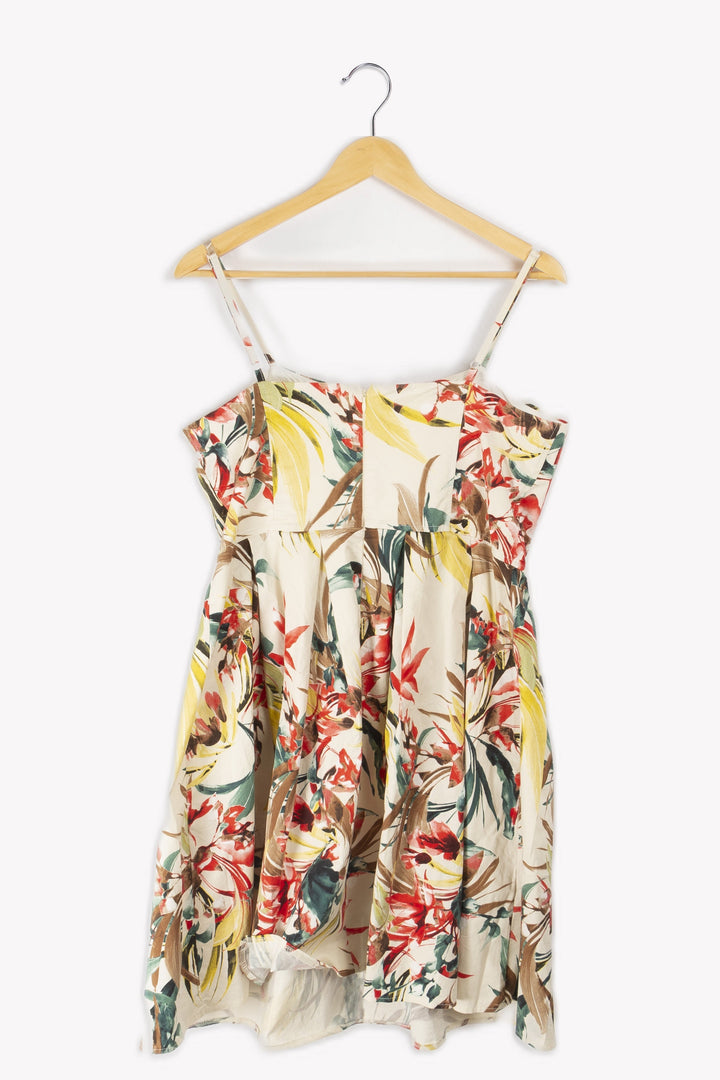 Robe fleurie multicolore - 42