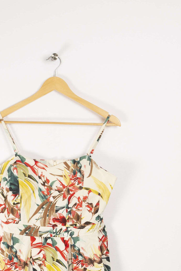Robe fleurie multicolore - 42