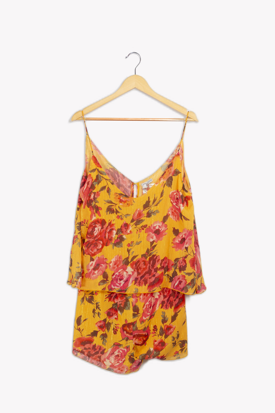 Combishort Jaune et Rouge - Taille L/40 de la marque Ami Paris | PARAD03970 - Vendu par Paradigme - Image 2