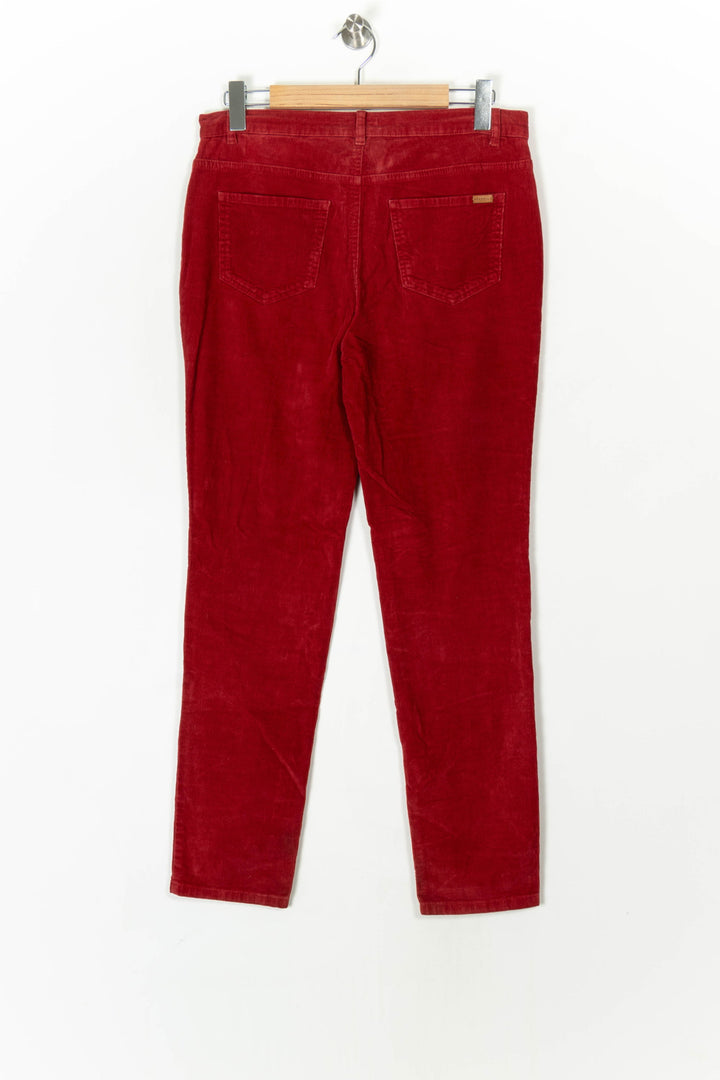 Pantalon en Velours Côtelé Rouge - Taille XL/42 de la marque Caroll | PARAD100001 - Vendu par Paradigme - Image 5