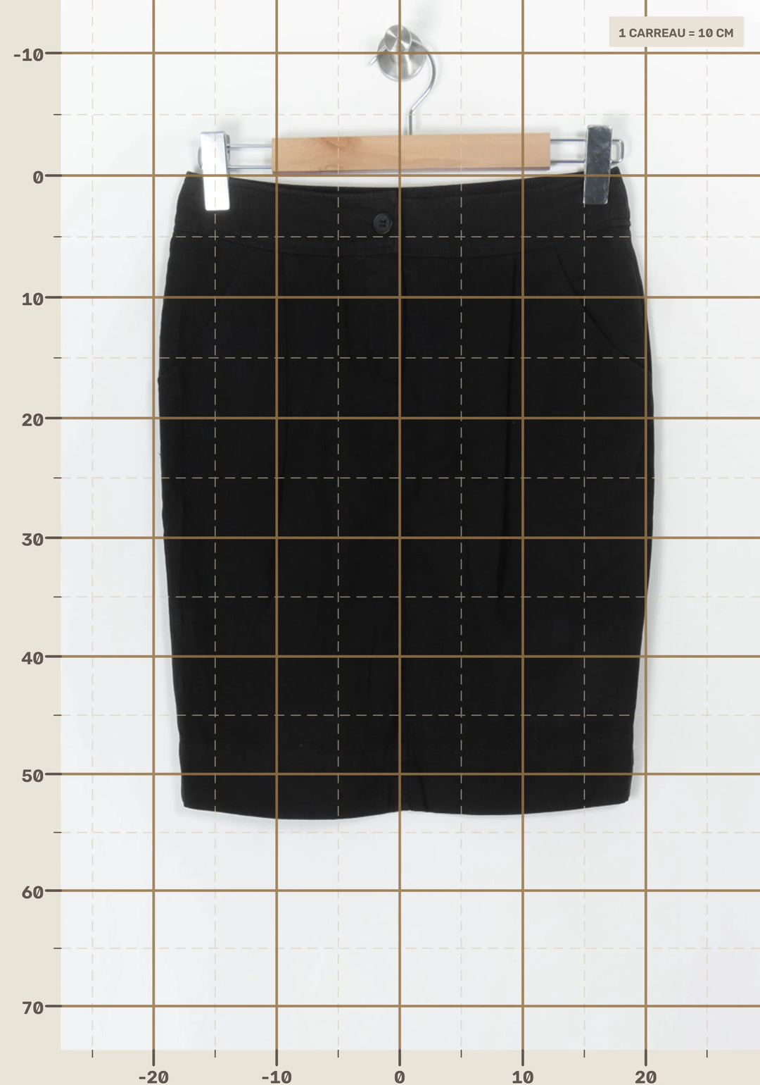 Jupe Droite Noire - Taille S/36 de la marque Kookai | PARAD100006 - Vendu par Paradigme - Image 4