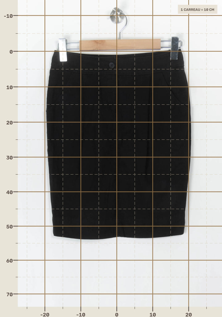 Jupe Droite Noire - Taille S/36 de la marque Kookai | PARAD100006 - Vendu par Paradigme - Image 4