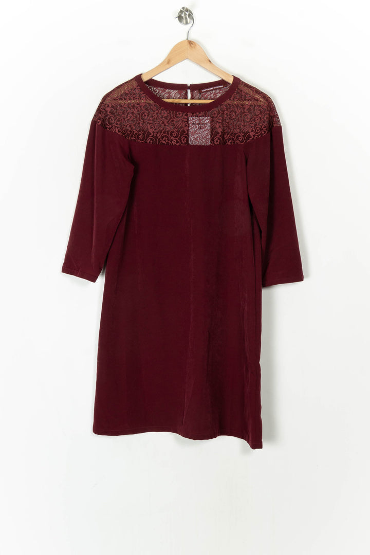 Robe Midi Bordeaux - Taille S/36 de la marque Comptoir des Cotonniers | PARAD100007 - Vendu par Paradigme - Image 2
