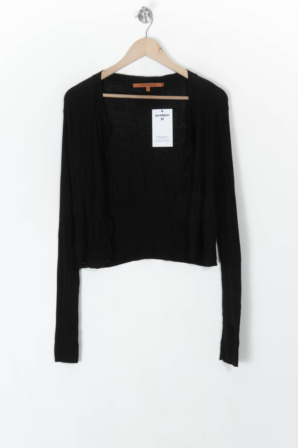 Gilet Noir - Taille L/40 de la marque La Fée Maraboutée | PARAD100008 - Vendu par Paradigme - Image 2