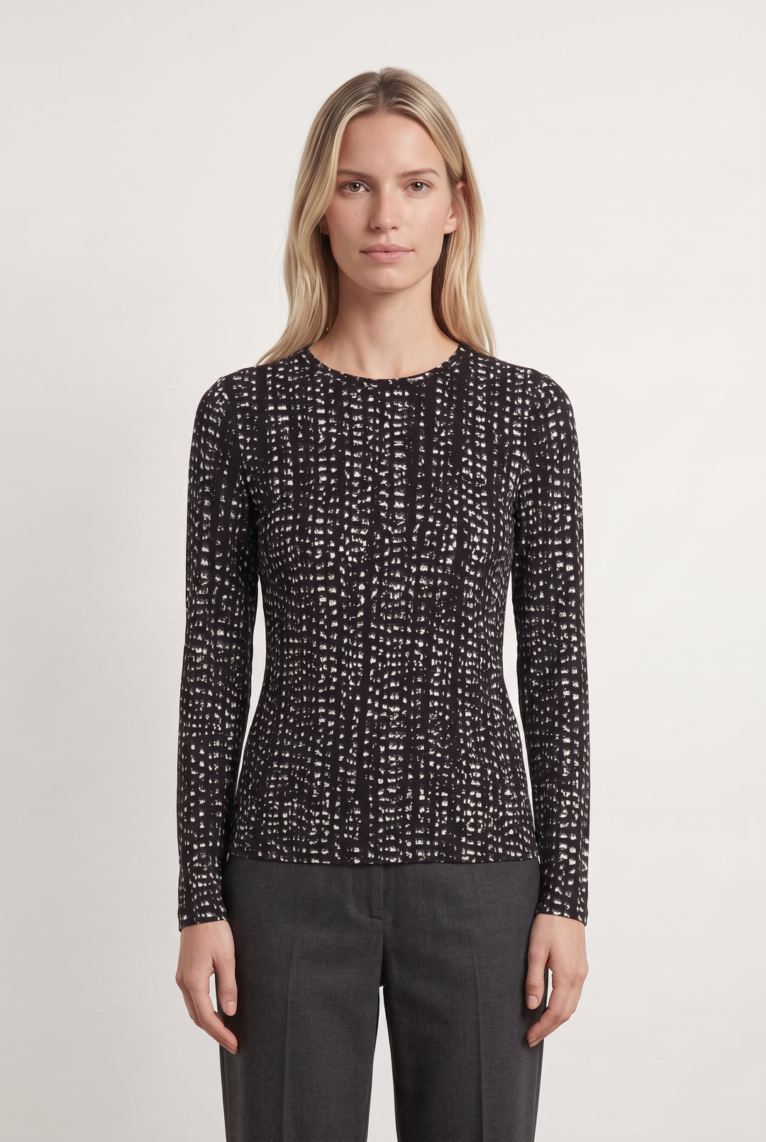 Tee-Shirt Manches Longues Noir et Blanc - Taille XS/34 de la marque Comptoir des Cotonniers | PARAD100015 - Vendu par Paradigme - Image 1
