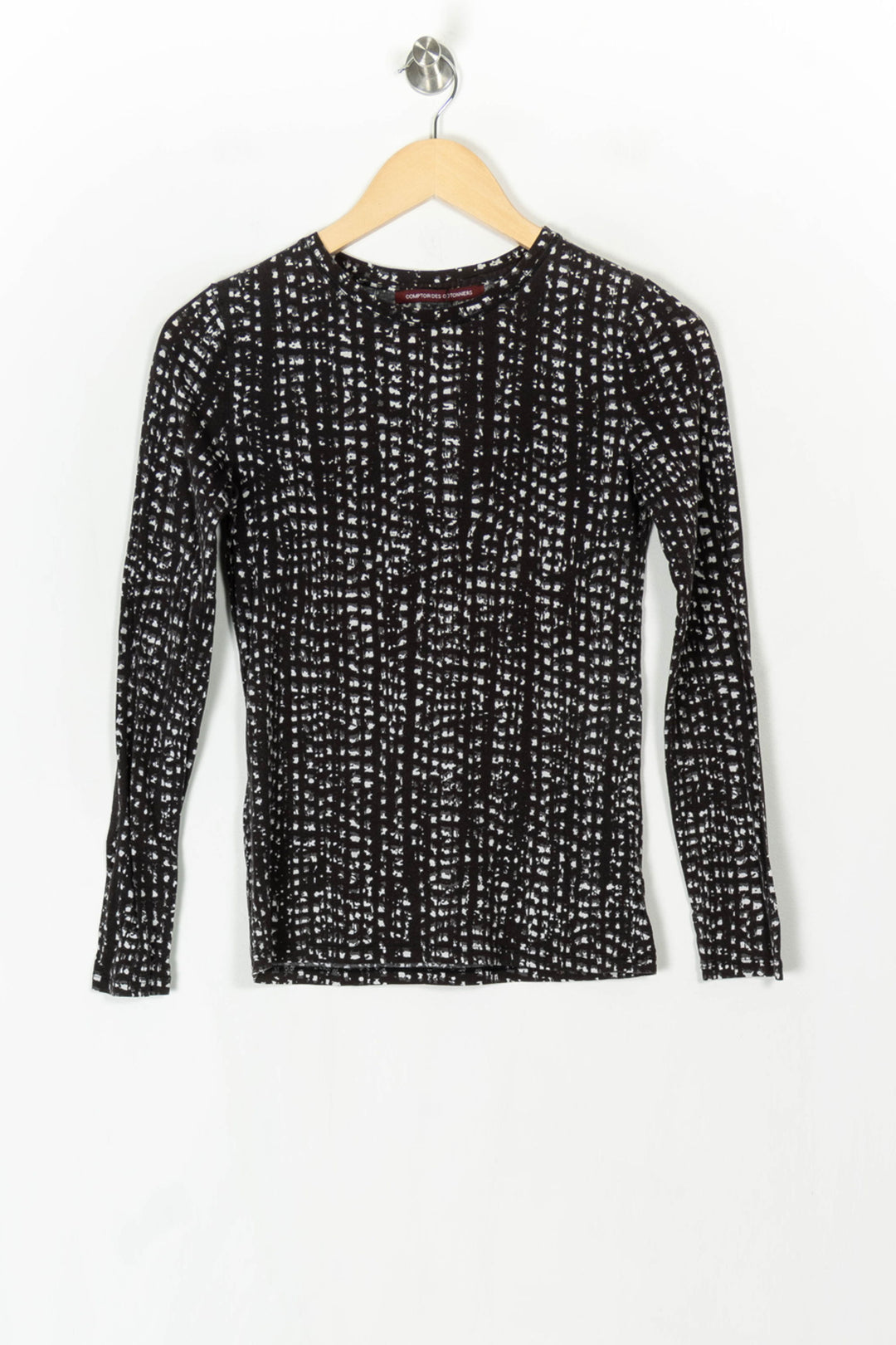 Tee-Shirt Manches Longues Noir et Blanc - Taille XS/34 de la marque Comptoir des Cotonniers | PARAD100015 - Vendu par Paradigme - Image 2
