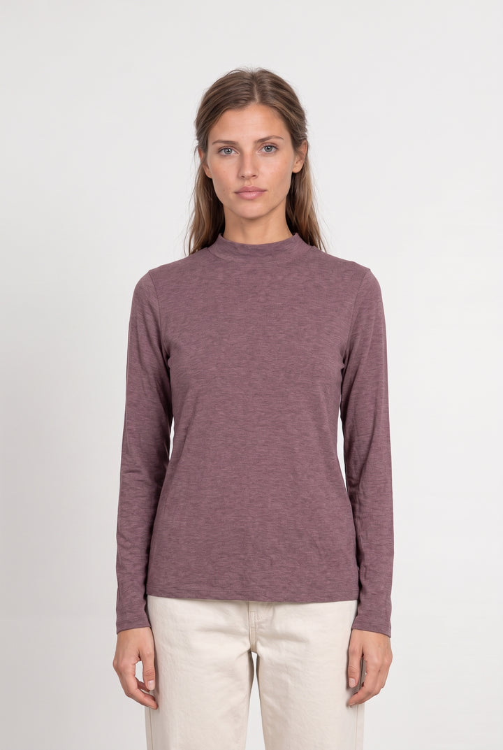 Tee-shirt à manches longues Violet - Taille S/36 de la marque Maison 123 | PARAD100019 - Vendu par Paradigme - Image 1