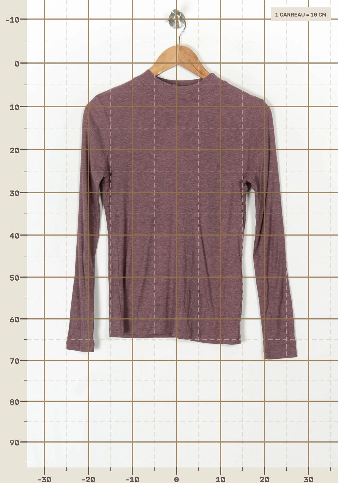 Tee-shirt à manches longues Violet - Taille S/36 de la marque Maison 123 | PARAD100019 - Vendu par Paradigme - Image 4