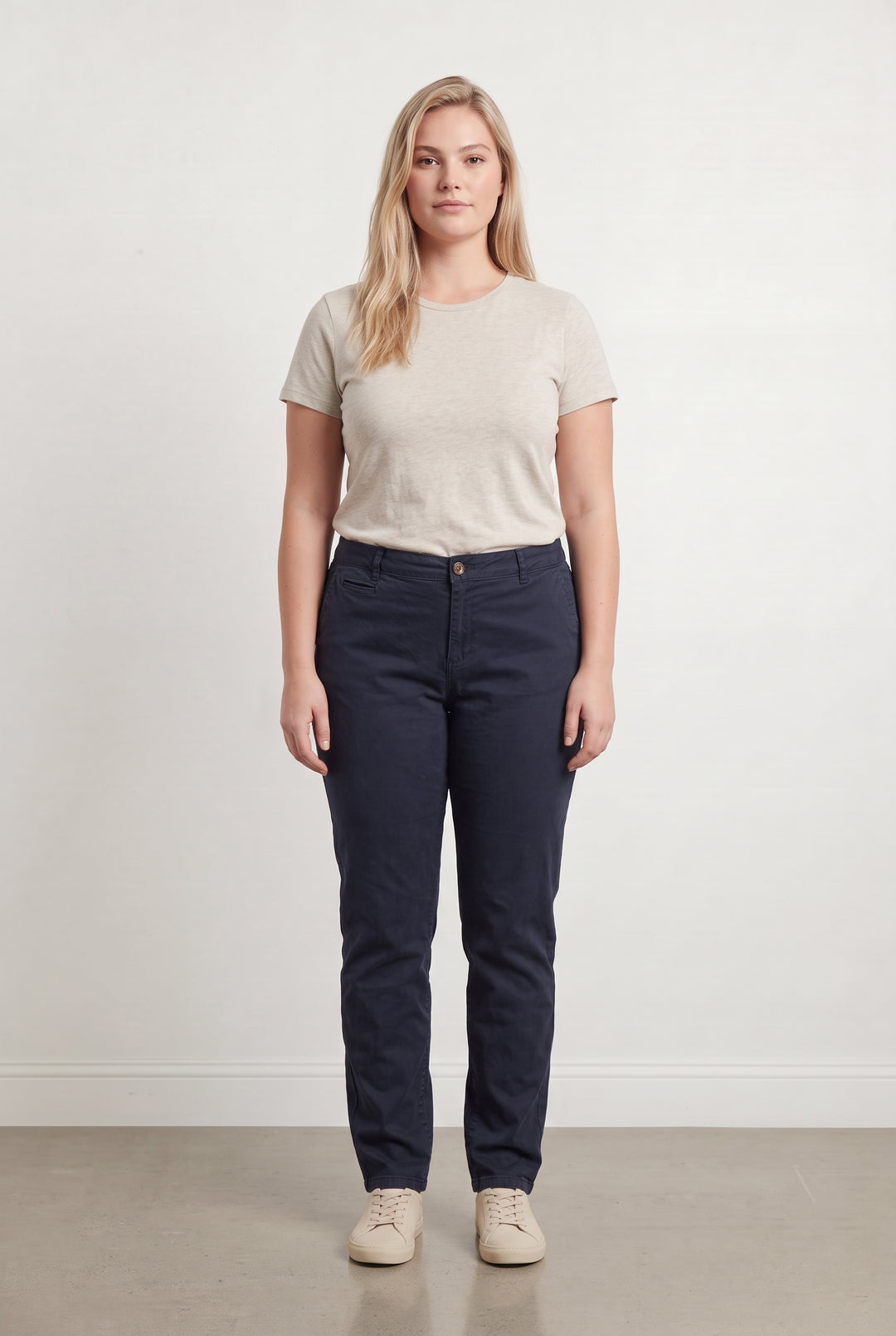 Pantalon Chino Bleu - Taille XXL/44 de la marque Maison 123 | PARAD100021 - Vendu par Paradigme - Image 1