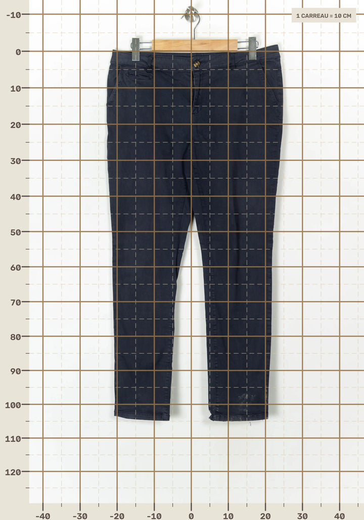 Pantalon Chino Bleu - Taille XXL/44 de la marque Maison 123 | PARAD100021 - Vendu par Paradigme - Image 4