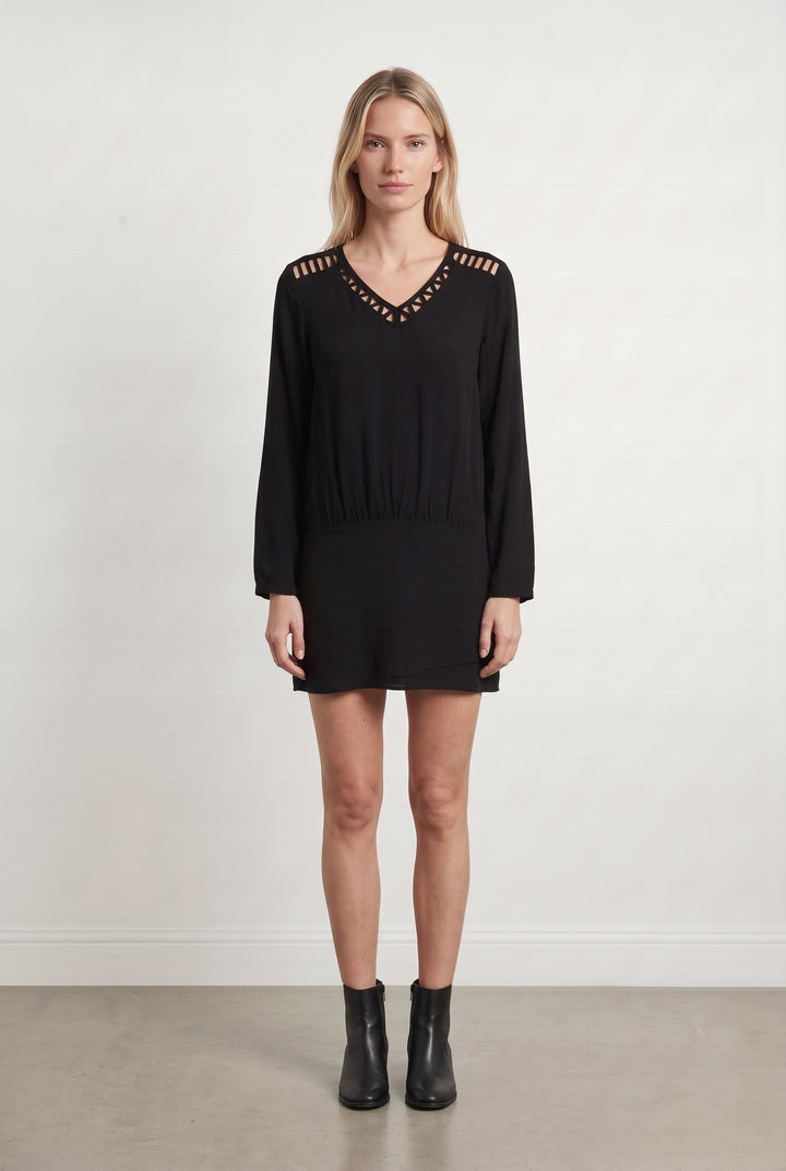 Robe Courte Noire - Taille S/36 de la marque Sud express | PARAD100023 - Vendu par Paradigme - Image 1