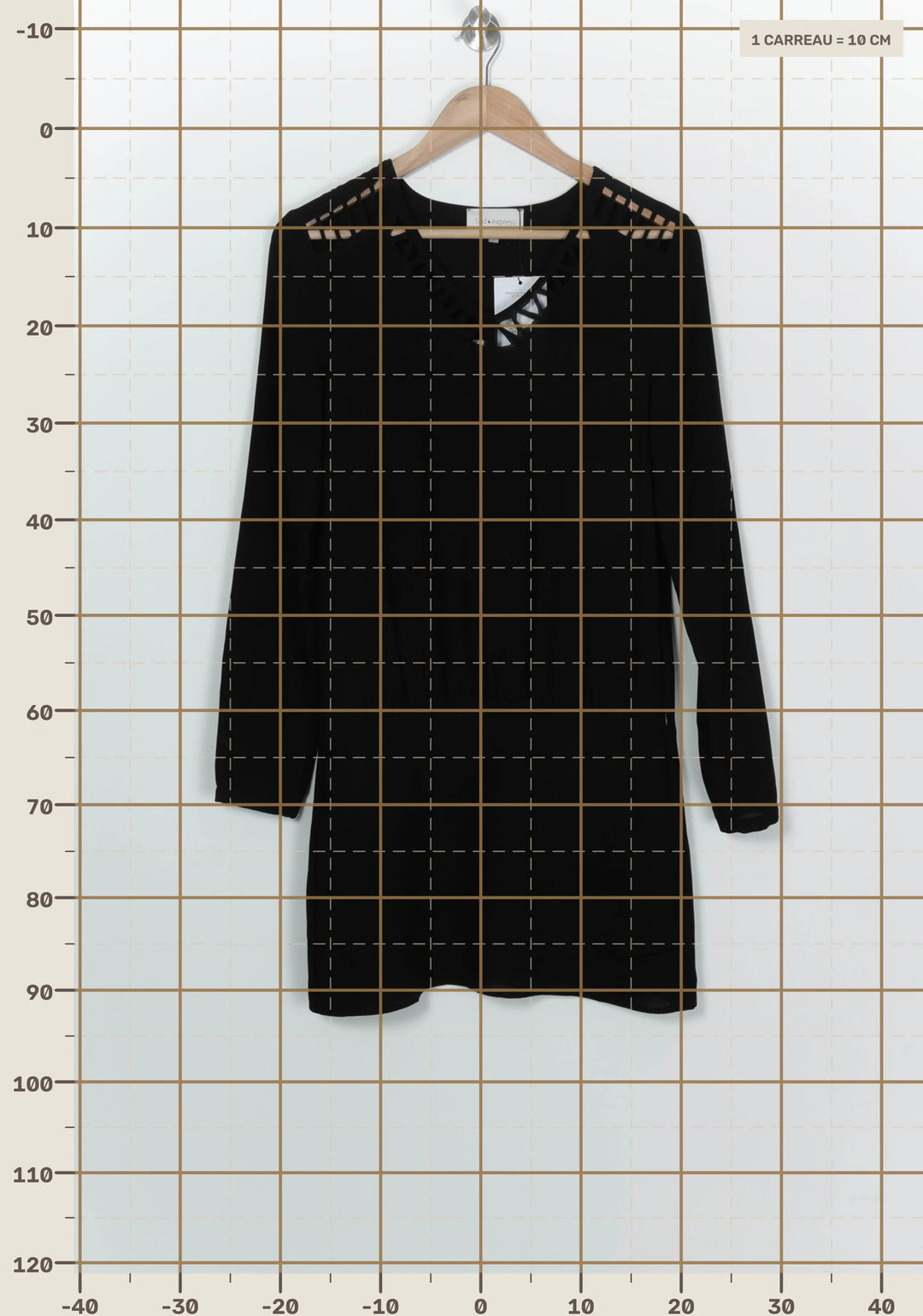 Robe Courte Noire - Taille S/36 de la marque Sud express | PARAD100023 - Vendu par Paradigme - Image 4
