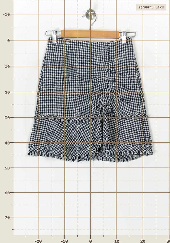 Jupe Bleue et Blanche - Taille XS/34 de la marque Kookai | PARAD100030 - Vendu par Paradigme - Image 4