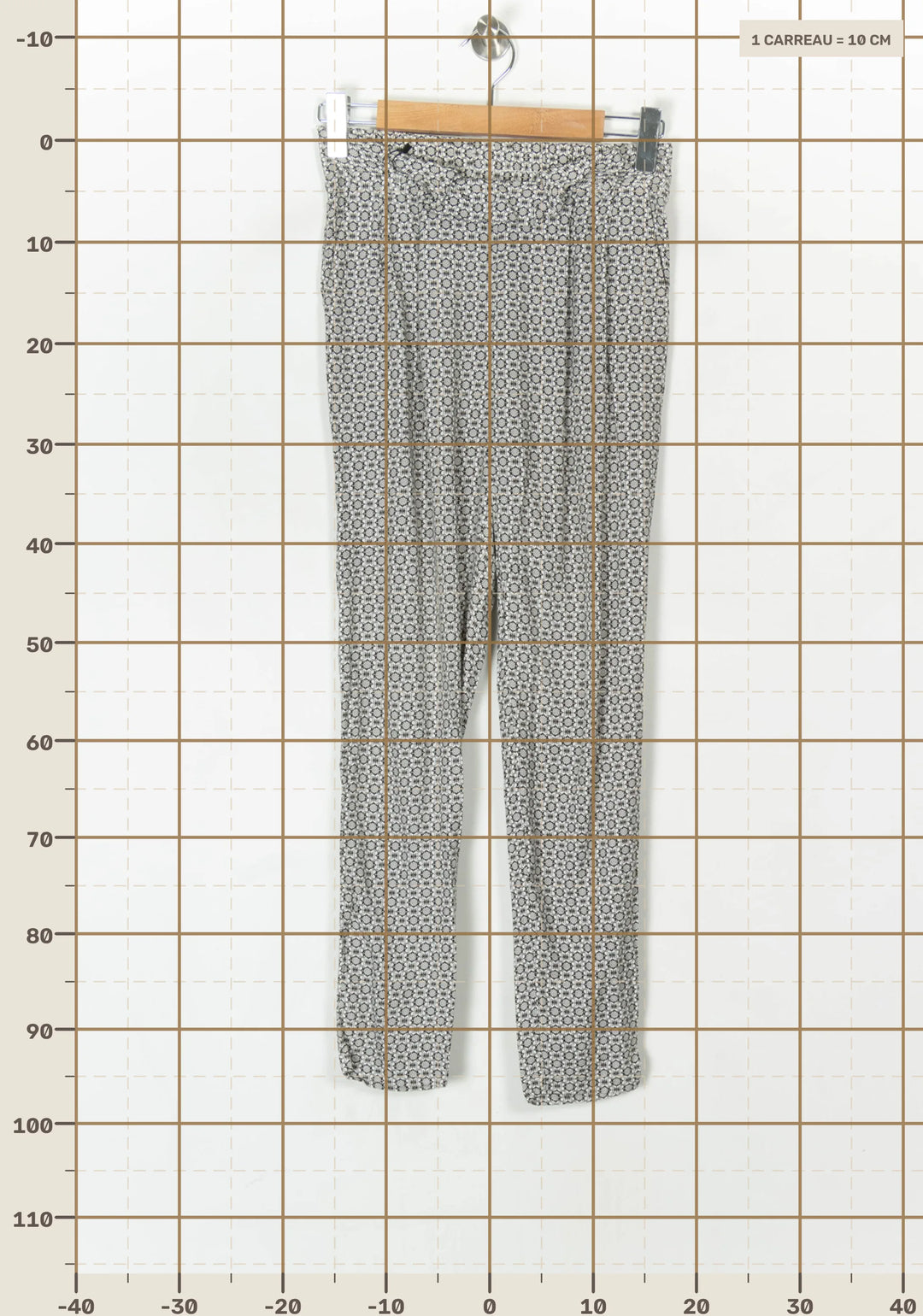 Pantalon Gris et Blanc - Taille XS/34 de la marque I.Code | PARAD100031 - Vendu par Paradigme - Image 4
