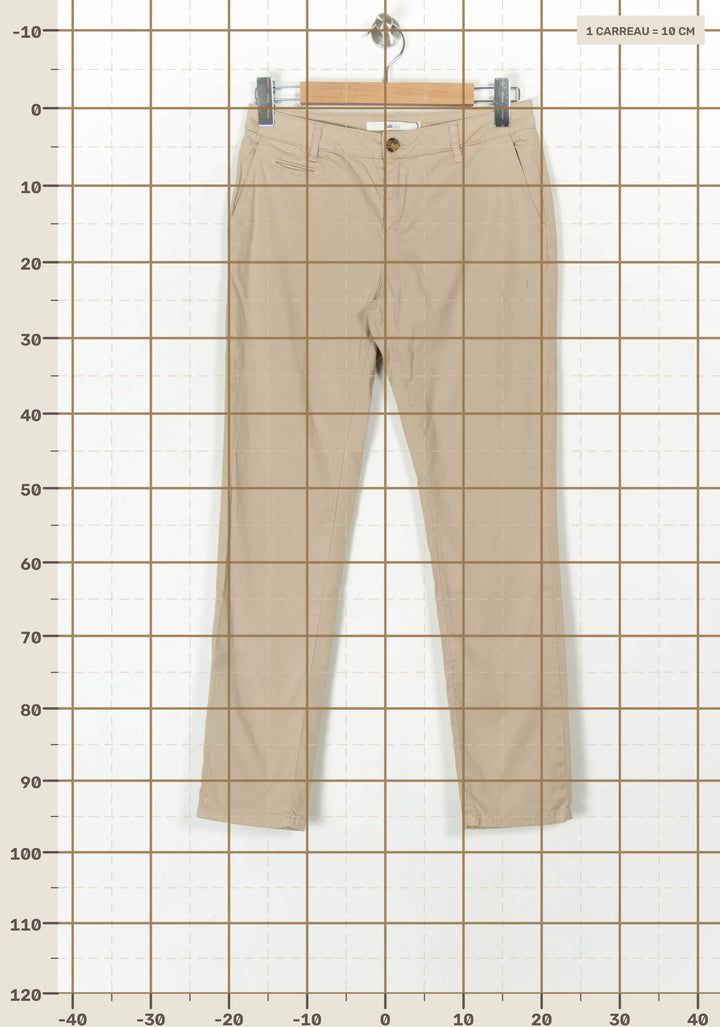 Pantalon chino Beige - Taille M/38 de la marque Labdip | PARAD100033 - Vendu par Paradigme - Image 4