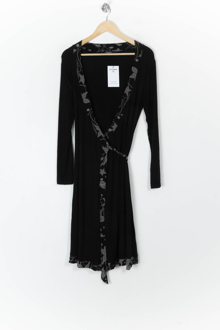 Robe Longue Noire - Taille M/38 de la marque Caroll | PARAD100042 - Vendu par Paradigme - Image 2