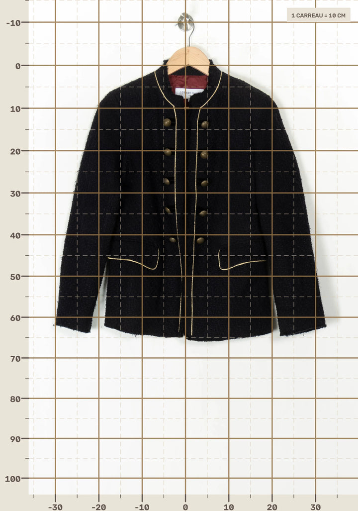 Manteau Noir - Taille S/36 de la marque Gerard Darel | PARAD100046 - Vendu par Paradigme - Image 4