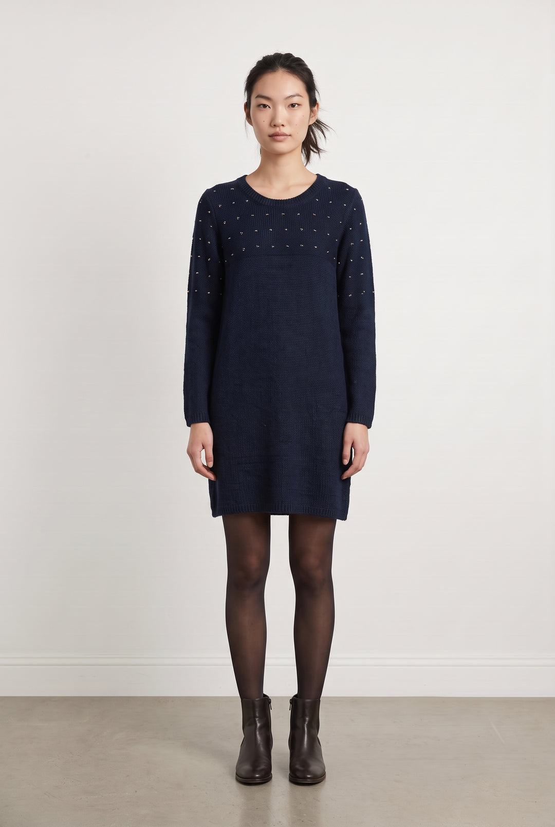 Robe Pull Bleu Marine - Taille M/38 de la marque Suncoo | PARAD100050 - Vendu par Paradigme - Image 1