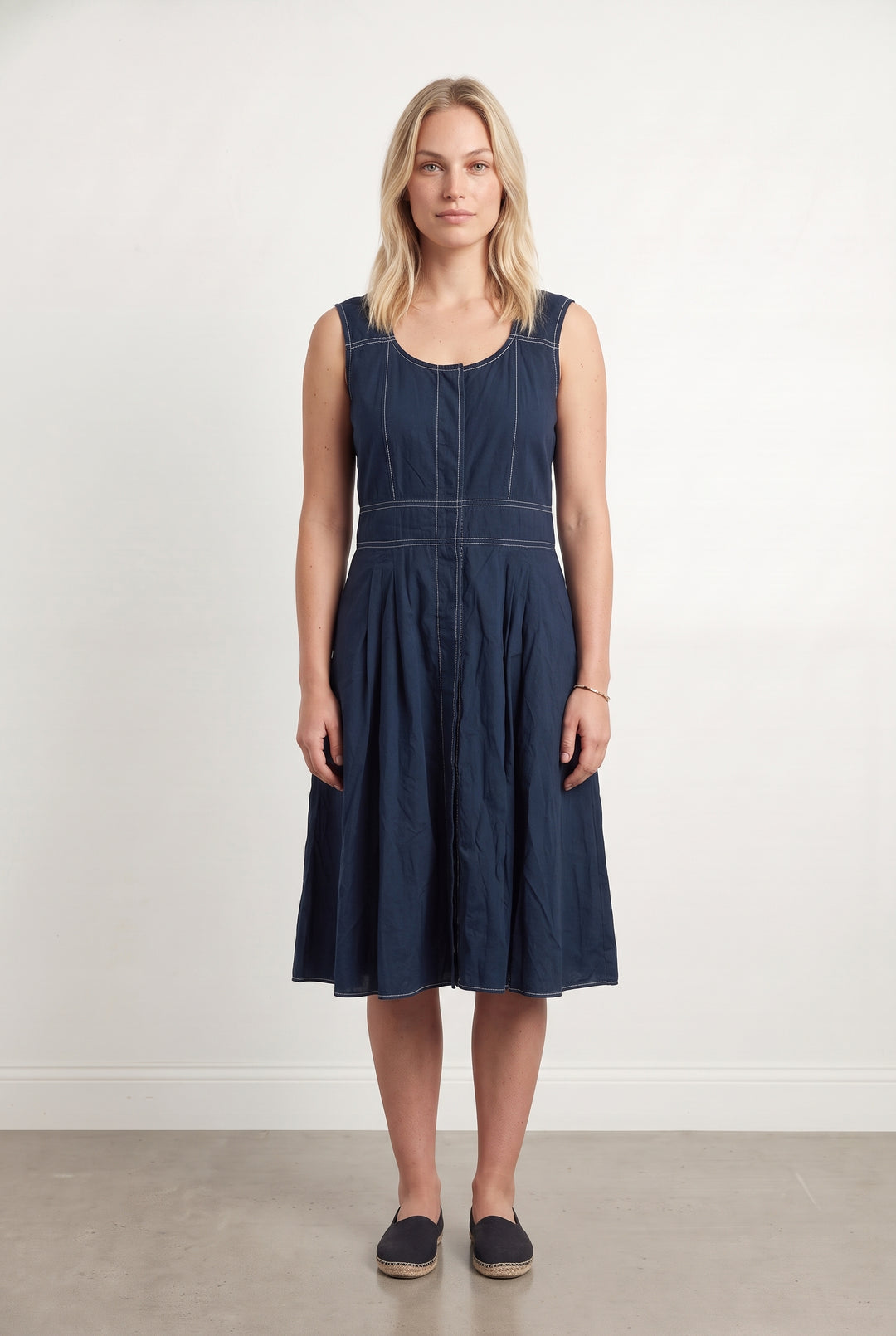 Robe Midi Bleu Marine - Taille L/40 de la marque Caroll | PARAD100054 - Vendu par Paradigme - Image 1
