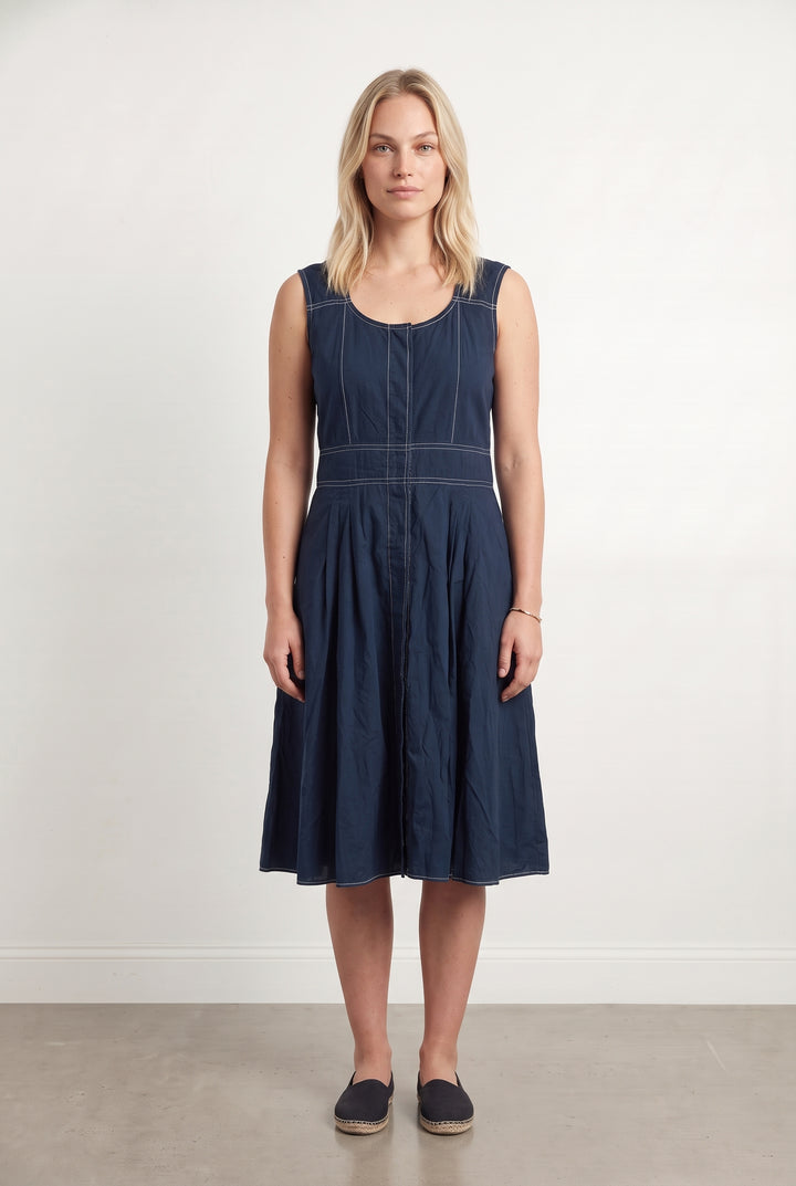 Robe Midi Bleu Marine - Taille L/40 de la marque Caroll | PARAD100054 - Vendu par Paradigme - Image 1