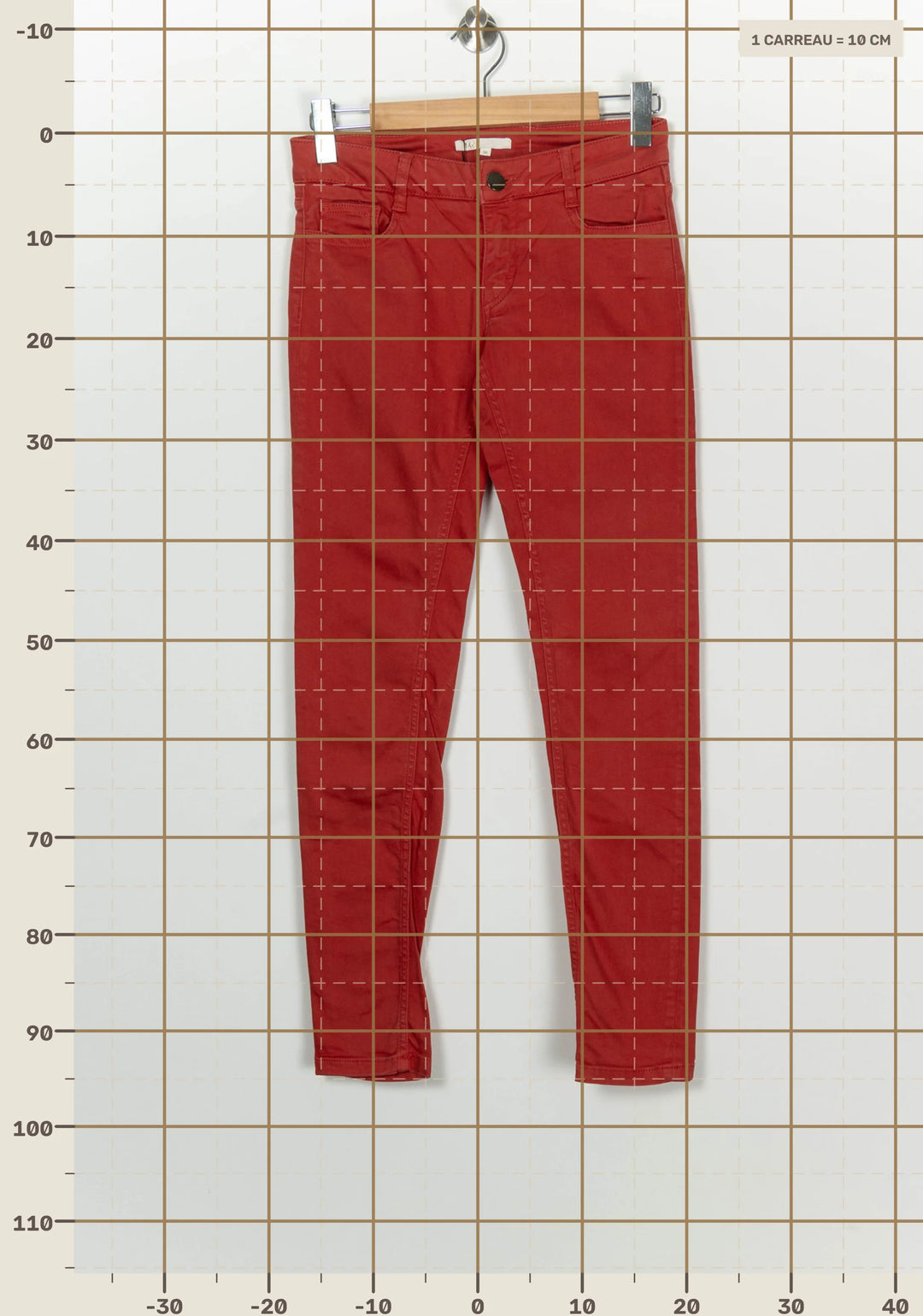 Jean Rouge - Taille S/36 de la marque Maje | PARAD100056 - Vendu par Paradigme - Image 4
