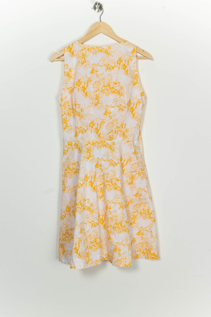 Robe Midi Jaune et Blanche - Taille XL/42 de la marque Kookai | PARAD100057 - Vendu par Paradigme - Image 5