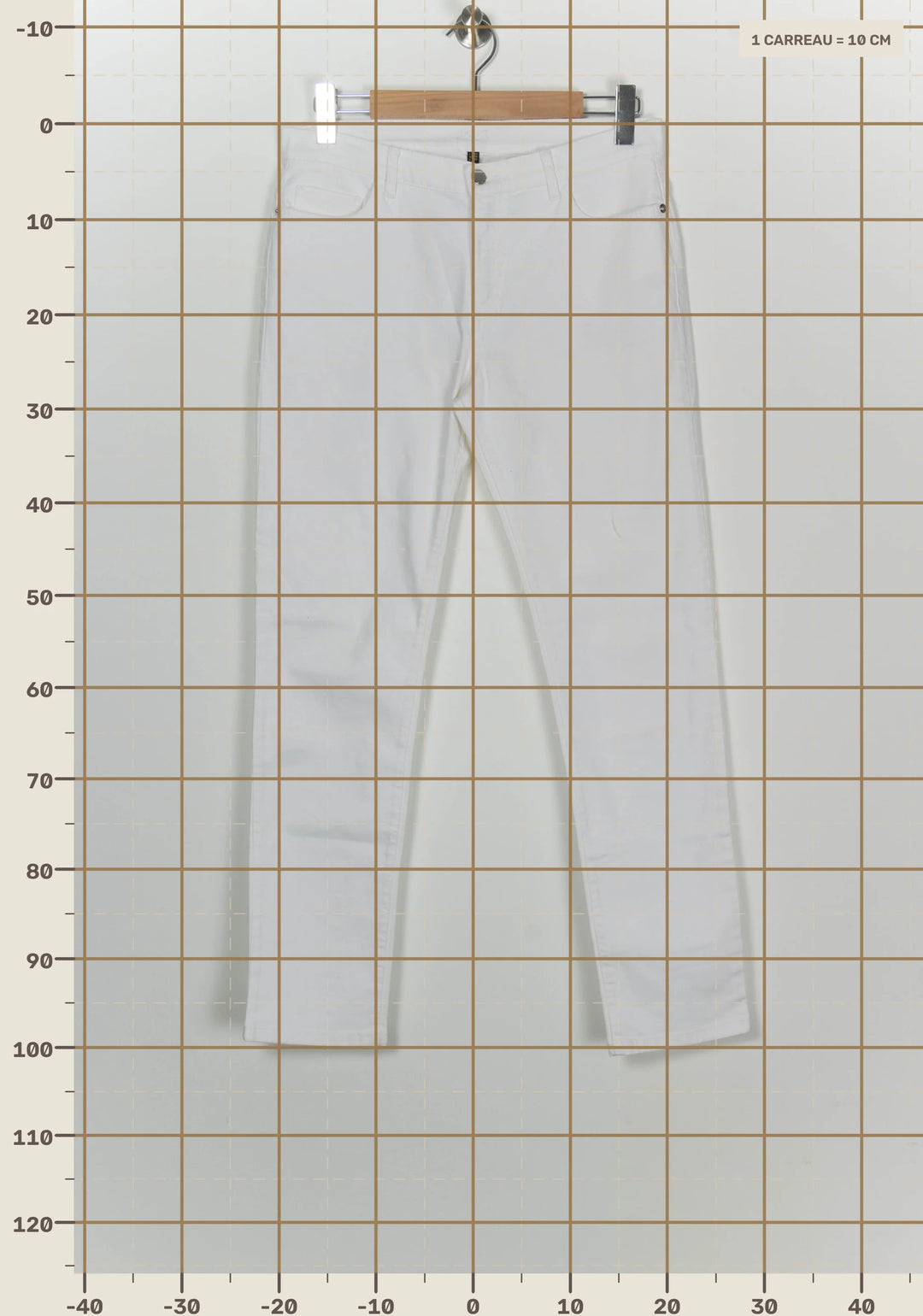 Jean Blanc - Taille L/40 de la marque Maison 123 | PARAD100059 - Vendu par Paradigme - Image 4