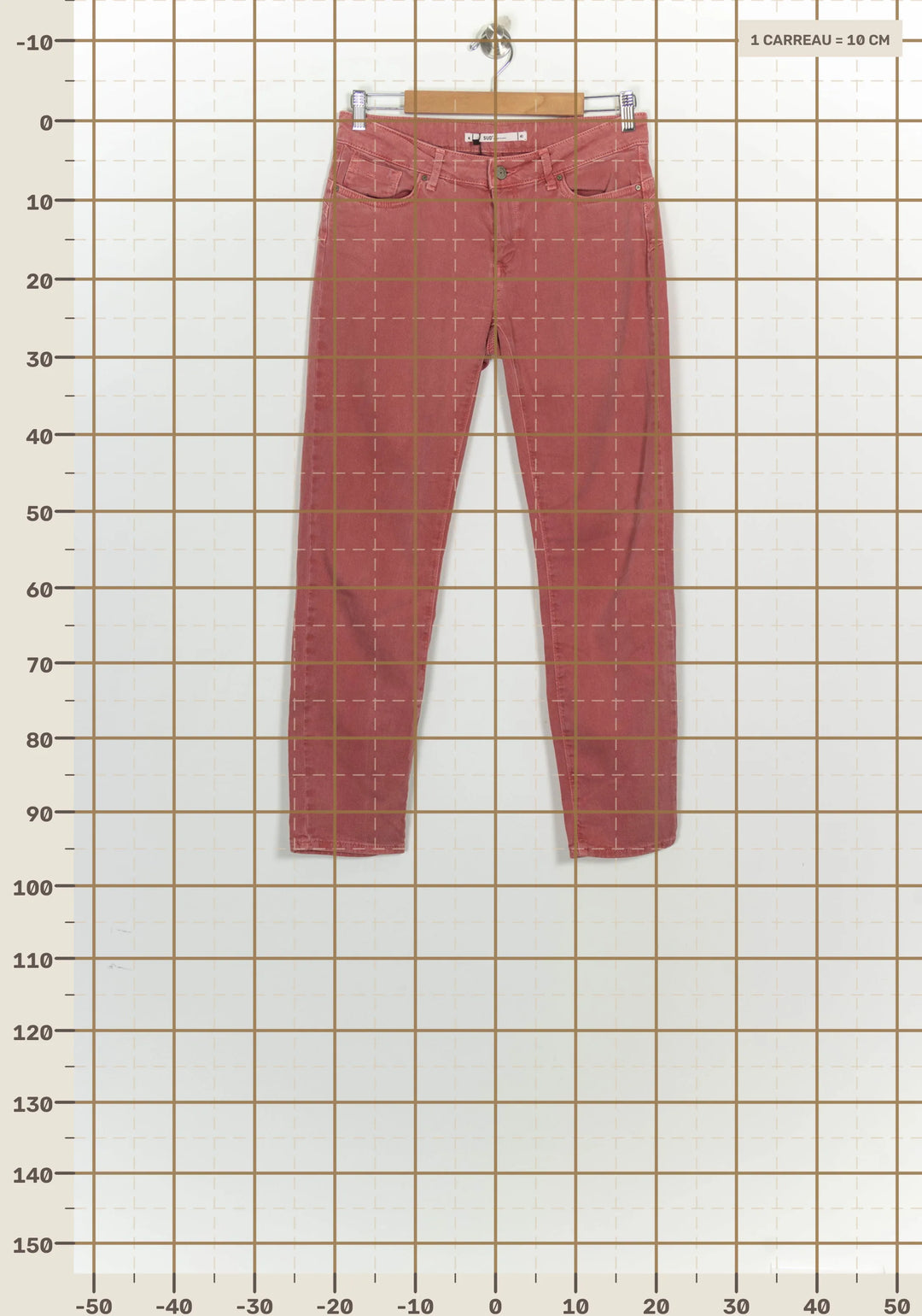 Jean Rose - Taille L/40 de la marque Sud express | PARAD100067 - Vendu par Paradigme - Image 4