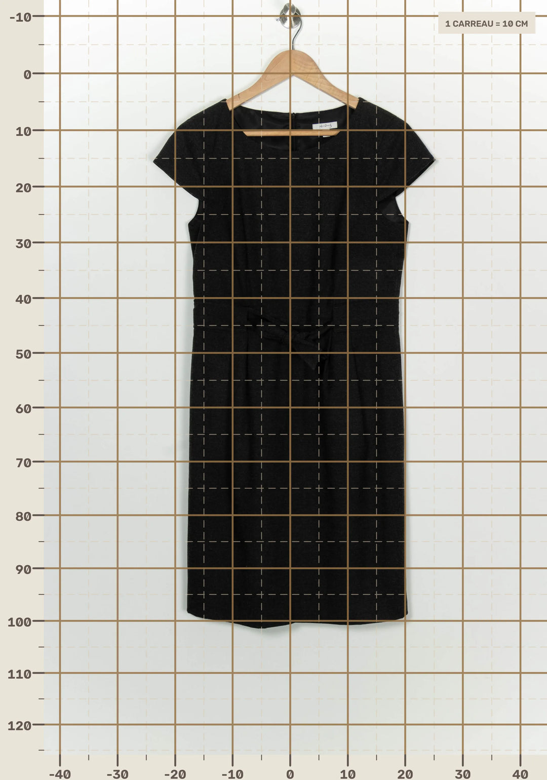 Robe Midi Grise - Taille L/40 de la marque Maison 123 | PARAD100090 - Vendu par Paradigme - Image 4