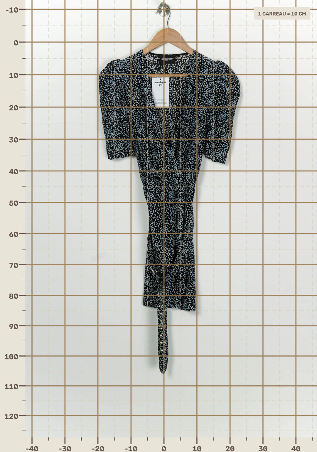 Robe Courte Noire et Bleue - Taille S/36 de la marque The Kooples | PARAD100092 - Vendu par Paradigme - Image 4