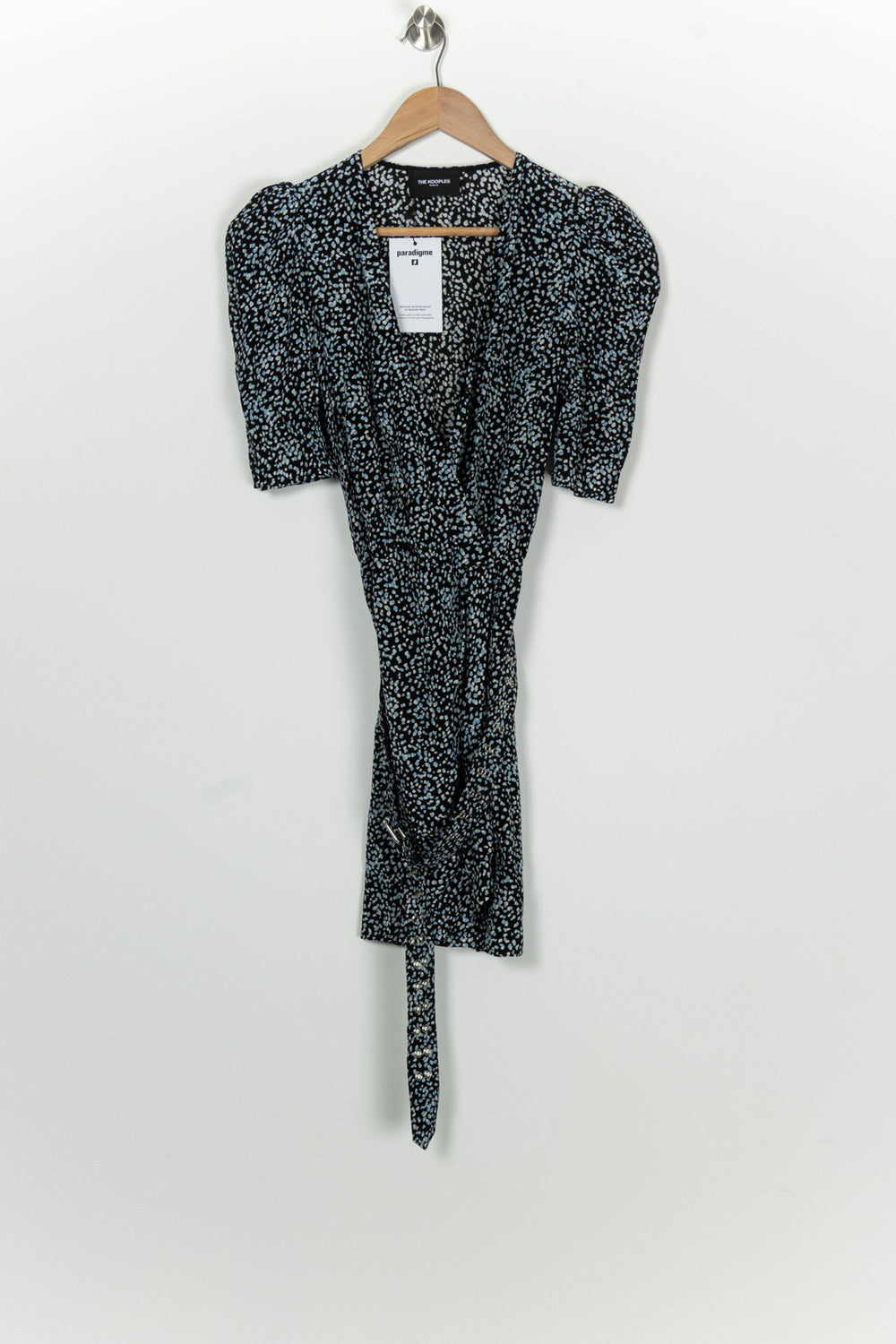 Robe Courte Noire et Bleue - Taille S/36 de la marque The Kooples | PARAD100092 - Vendu par Paradigme - Image 2