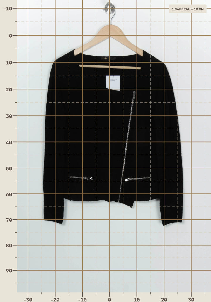 Gilet Noir - Taille M/38 de la marque Maje | PARAD100107 - Vendu par Paradigme - Image 4