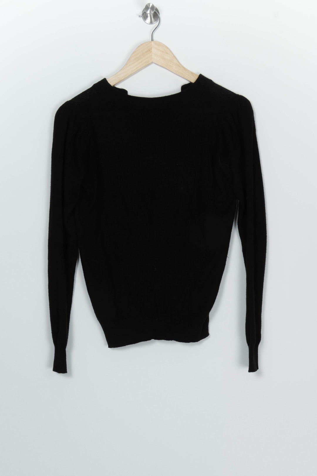 Pull Noir à Col V
 - Taille XS/34 de la marque Caroll | PARAD100112 - Vendu par Paradigme - Image 5