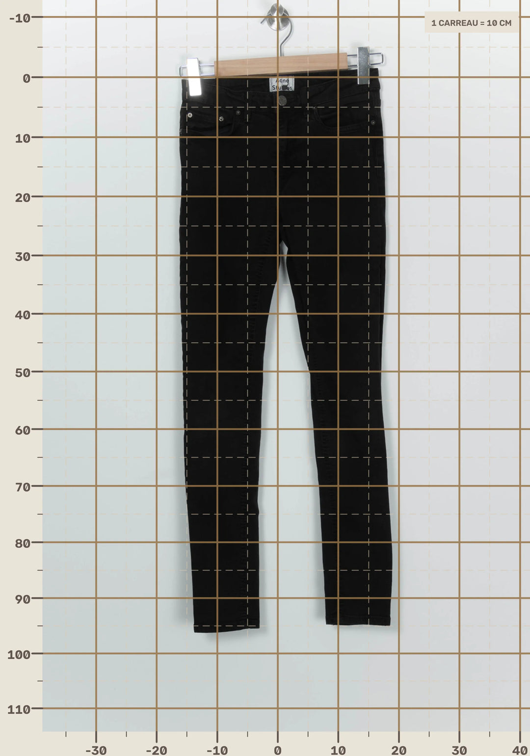Jean Droit Noir - Taille S/36 de la marque Acne Studios | PARAD100113 - Vendu par Paradigme - Image 4