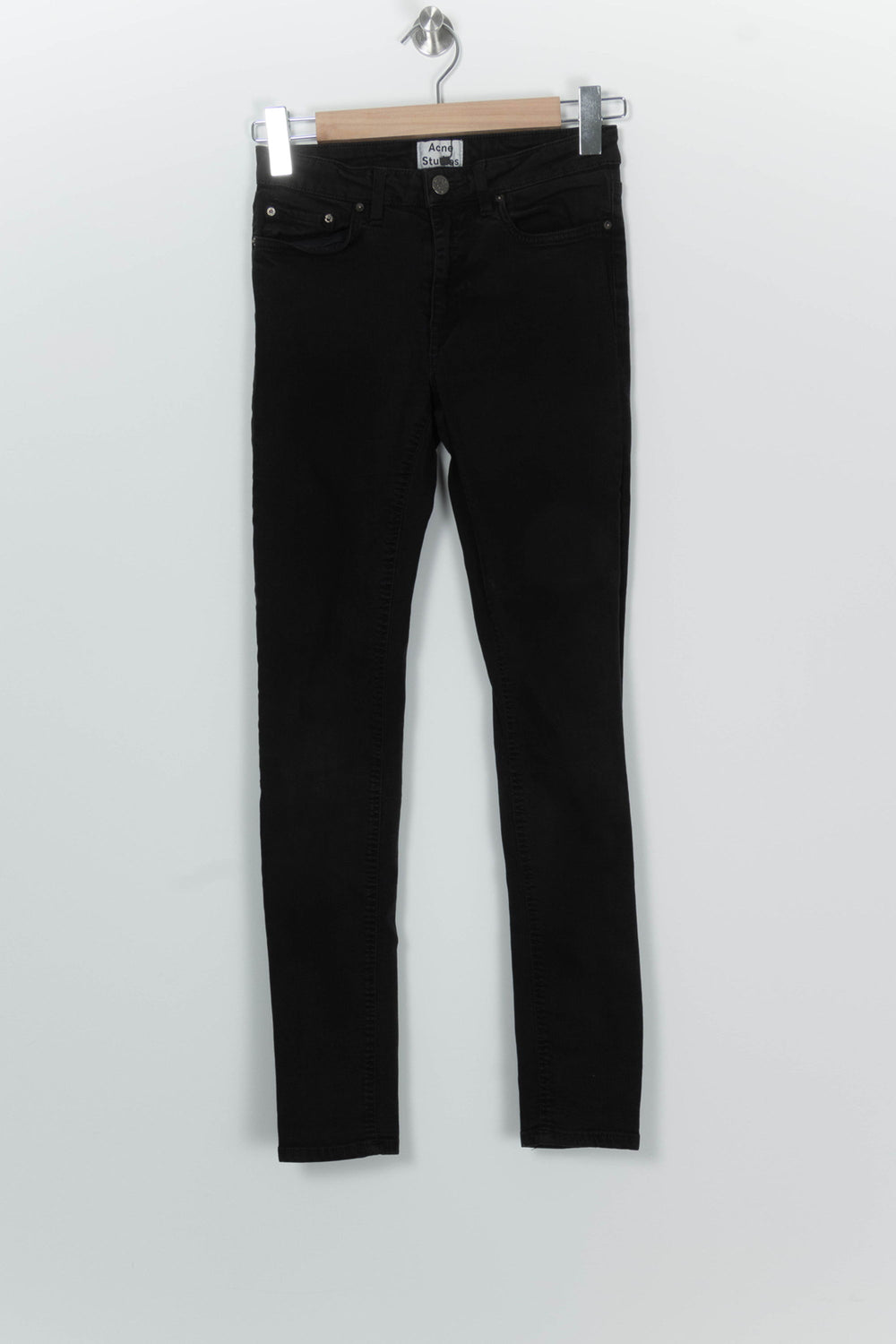 Jean Droit Noir - Taille S/36 de la marque Acne Studios | PARAD100113 - Vendu par Paradigme - Image 2