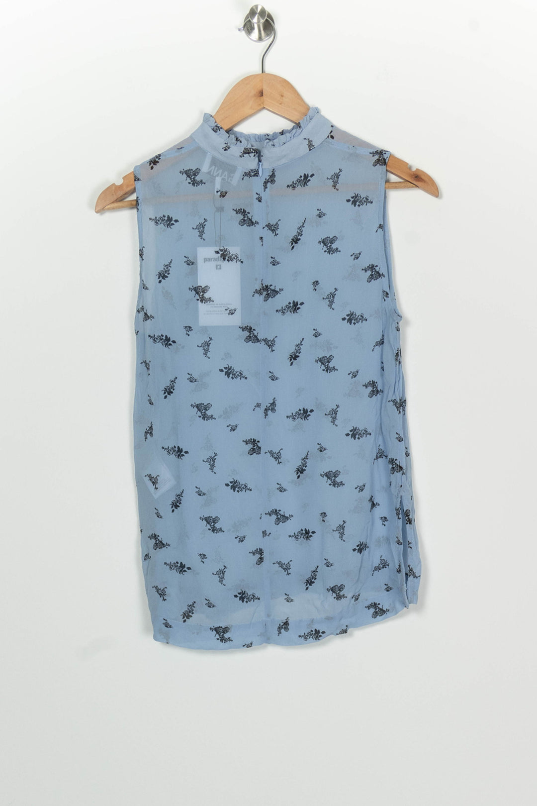 Débardeur Bleu - Taille S/36 de la marque Ganni | PARAD100114 - Vendu par Paradigme - Image 5