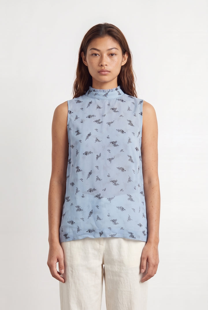 Débardeur Bleu - Taille S/36 de la marque Ganni | PARAD100114 - Vendu par Paradigme - Image 1