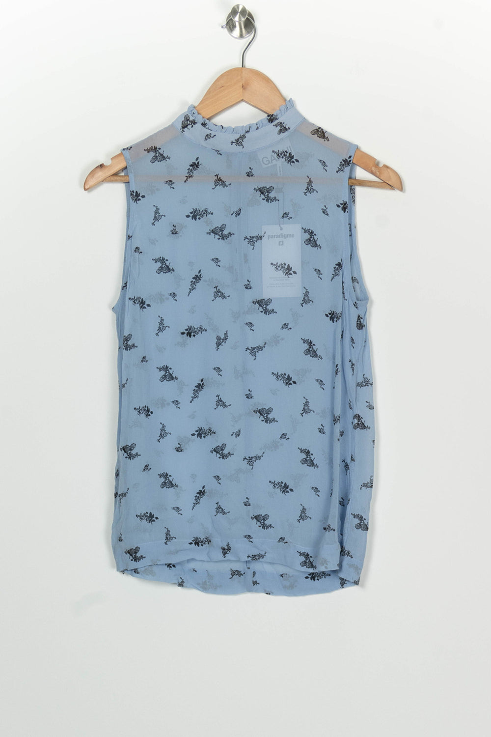Débardeur Bleu - Taille S/36 de la marque Ganni | PARAD100114 - Vendu par Paradigme - Image 2