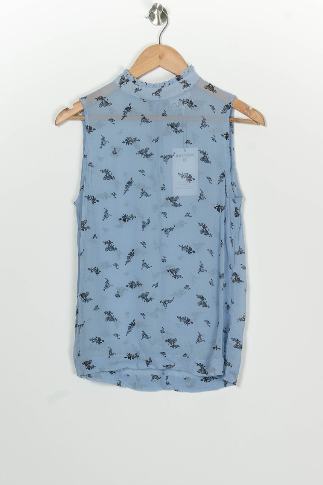Débardeur Bleu - Taille S/36 de la marque Ganni | PARAD100114 - Vendu par Paradigme - Image 2