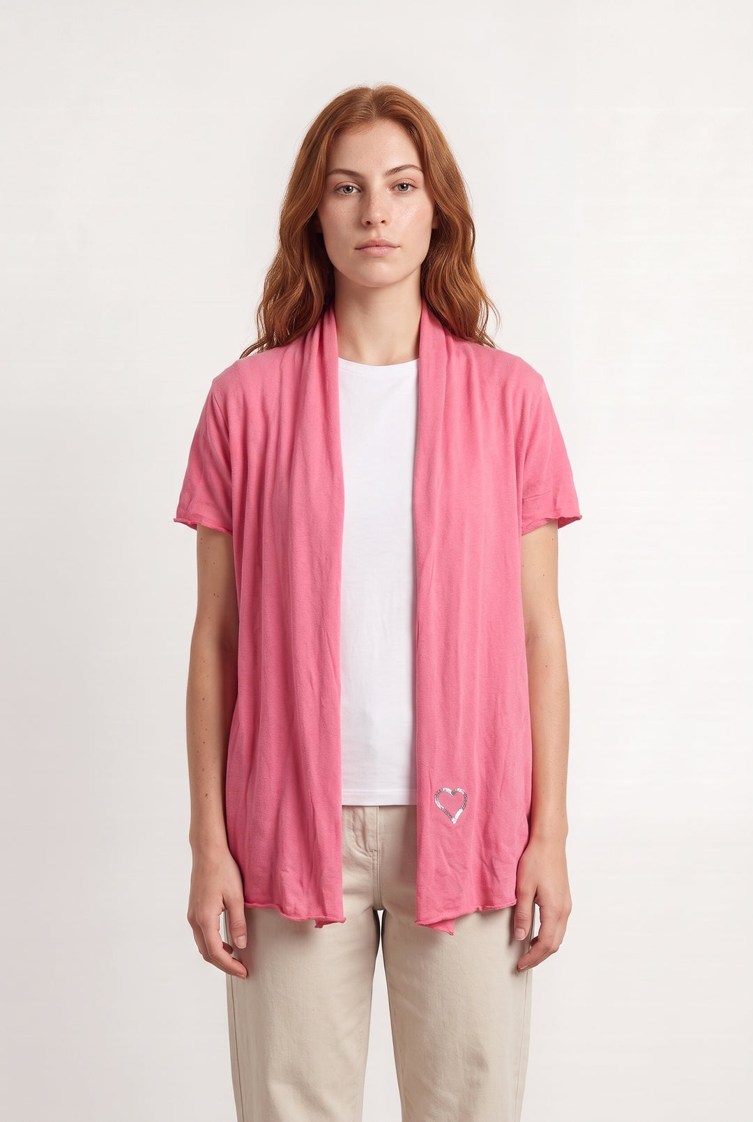 Gilet à Manches Courtes Rose - Taille M/38 de la marque Bérénice | PARAD100134 - Vendu par Paradigme - Image 1