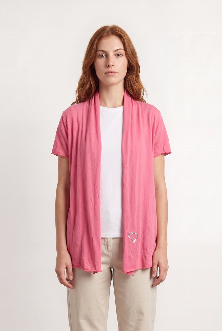 Gilet à Manches Courtes Rose - Taille M/38 de la marque Bérénice | PARAD100134 - Vendu par Paradigme - Image 1