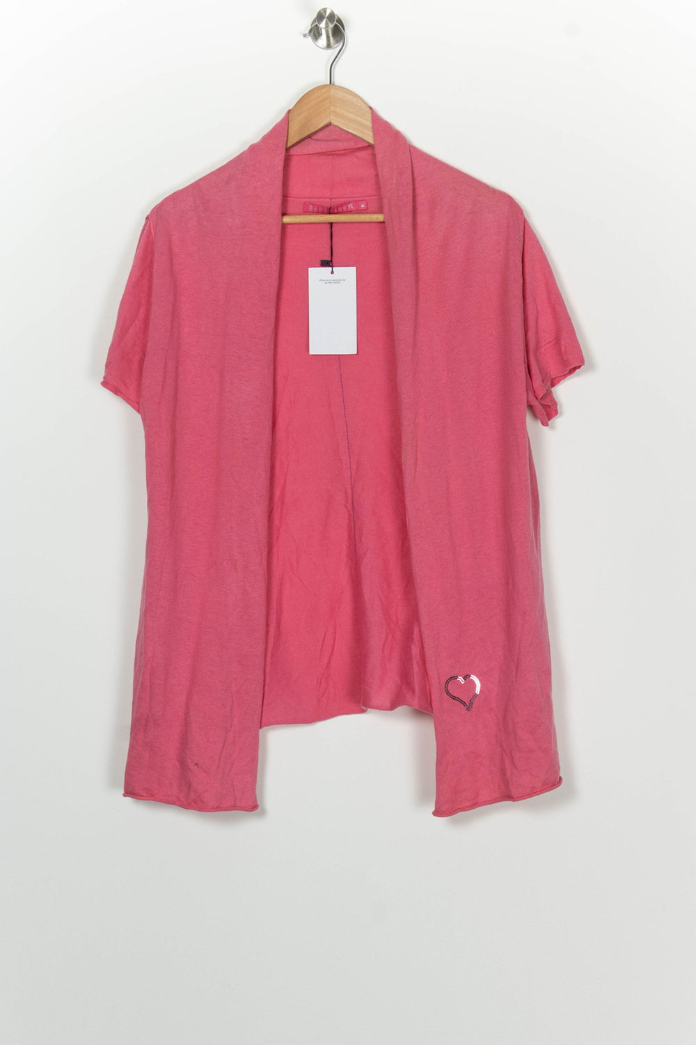 Gilet à Manches Courtes Rose - Taille M/38 de la marque Bérénice | PARAD100134 - Vendu par Paradigme - Image 2