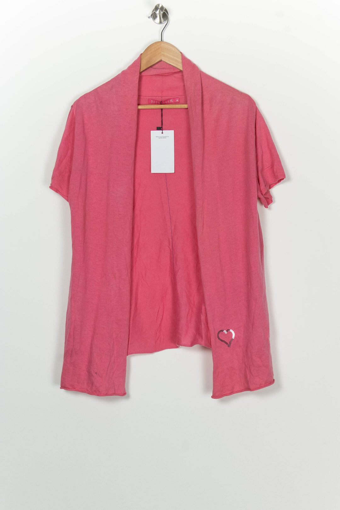 Gilet à Manches Courtes Rose - Taille M/38 de la marque Bérénice | PARAD100134 - Vendu par Paradigme - Image 2