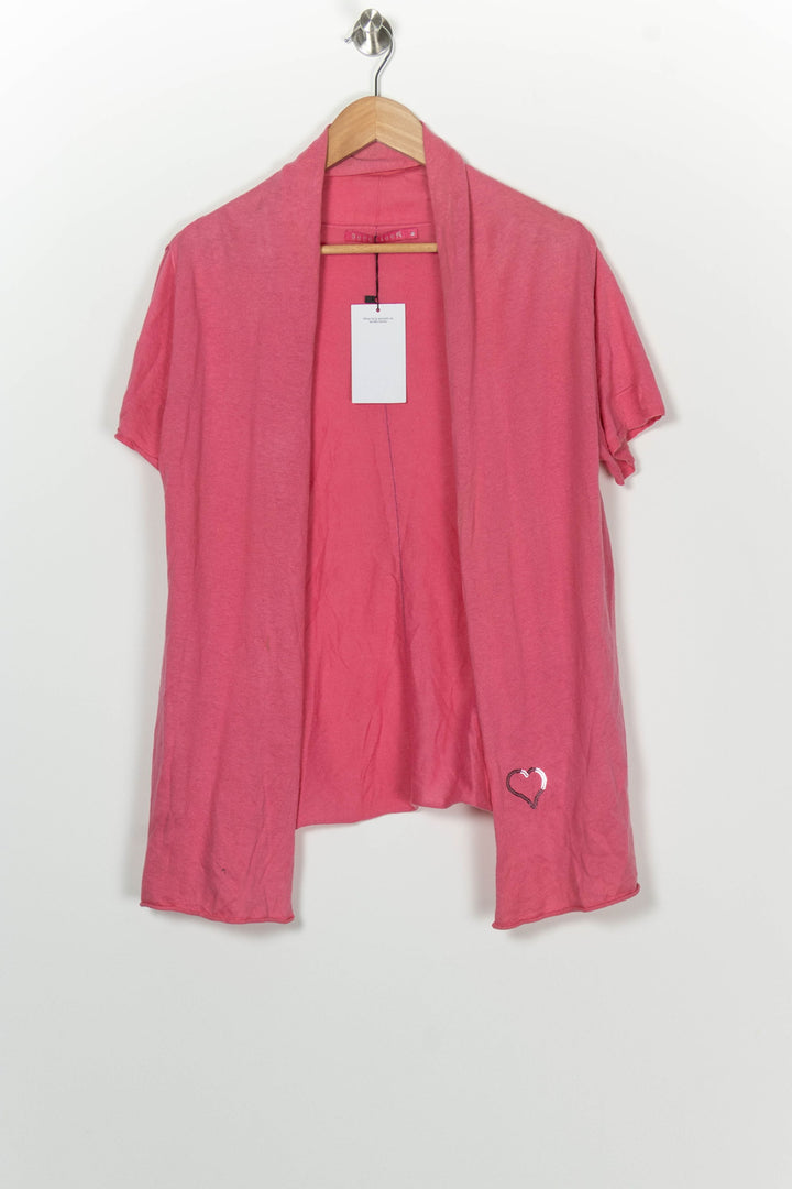 Gilet à Manches Courtes Rose - Taille M/38 de la marque Bérénice | PARAD100134 - Vendu par Paradigme - Image 2