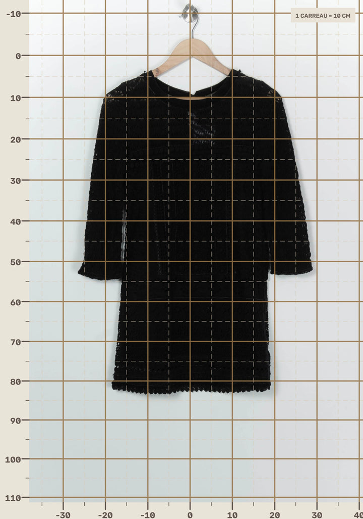 Robe Midi Noire - Taille XS/34 de la marque Vanessa Bruno - Athé | PARAD100165 - Vendu par Paradigme - Image 4