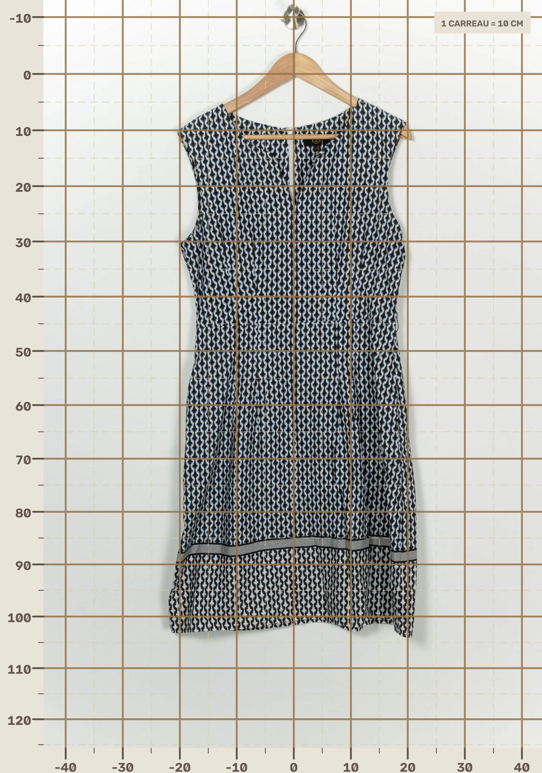 Robe Midi Noire et Blanche - Taille L/40 de la marque Maison 123 | PARAD100190 - Vendu par Paradigme - Image 4