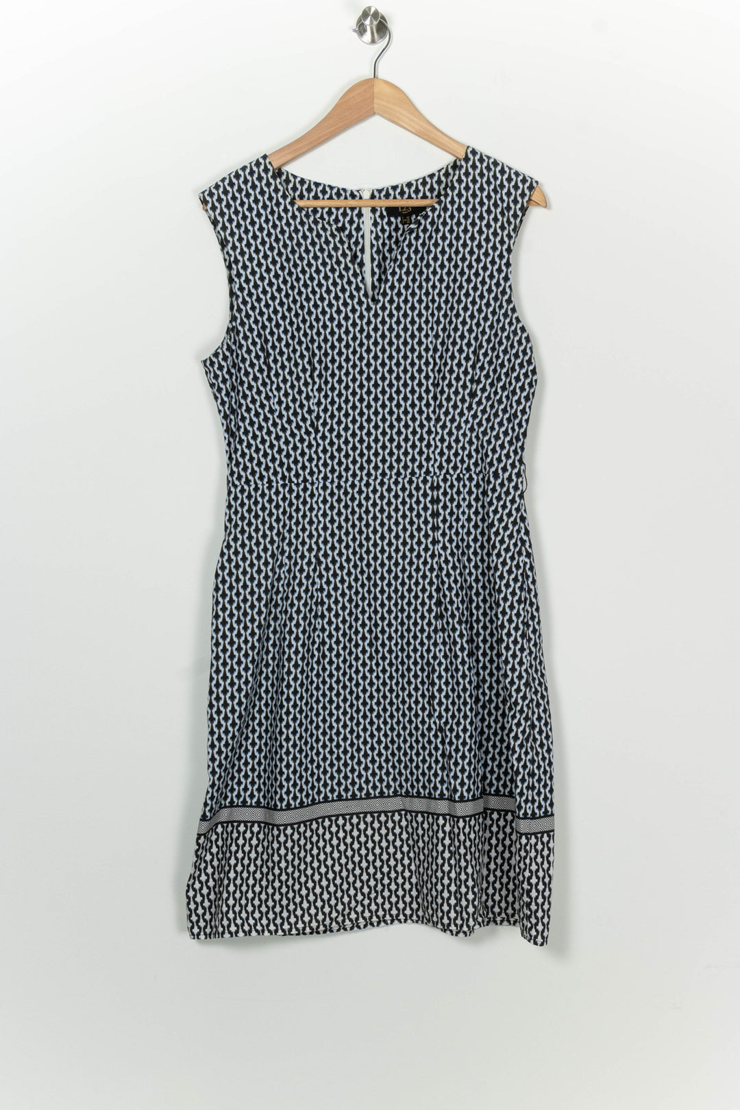Robe Midi Noire et Blanche - Taille L/40 de la marque Maison 123 | PARAD100190 - Vendu par Paradigme - Image 2