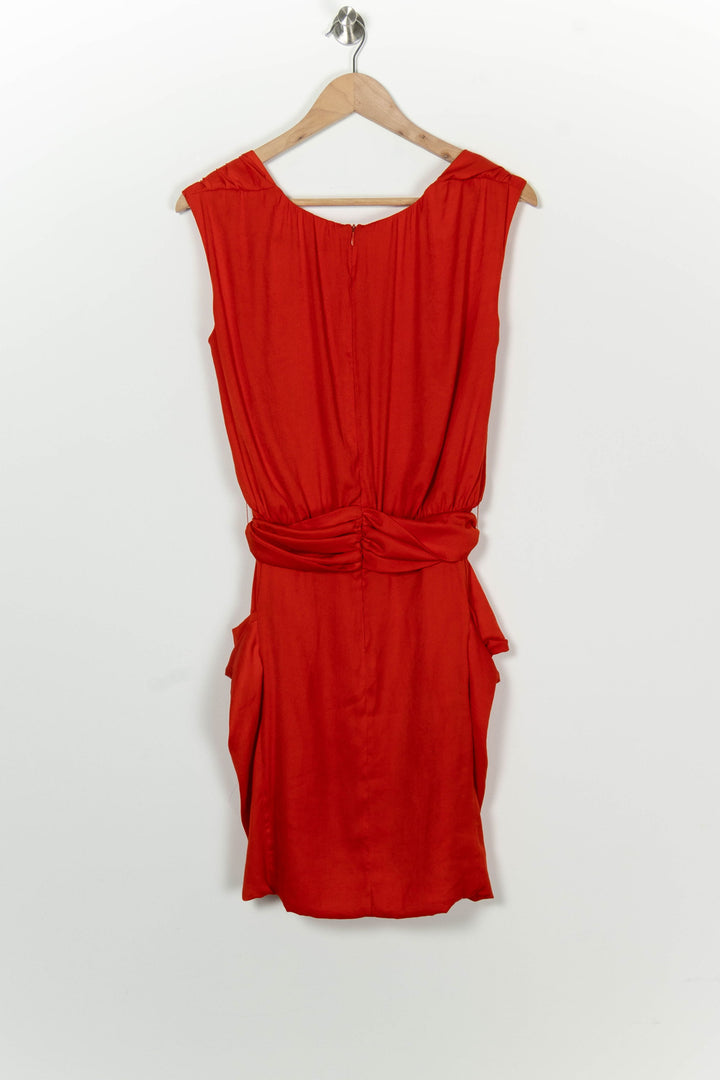 Robe Midi Rouge - Taille M/38 de la marque Comptoir des Cotonniers | PARAD100194 - Vendu par Paradigme - Image 5