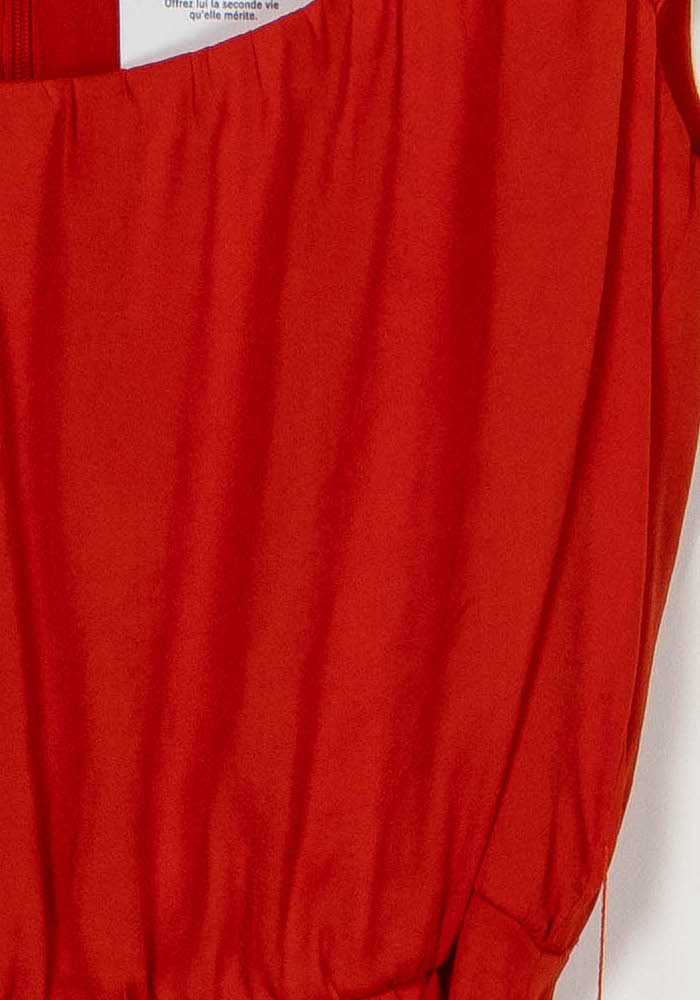 Robe Midi Rouge - Taille M/38 de la marque Comptoir des Cotonniers | PARAD100194 - Vendu par Paradigme - Image 3